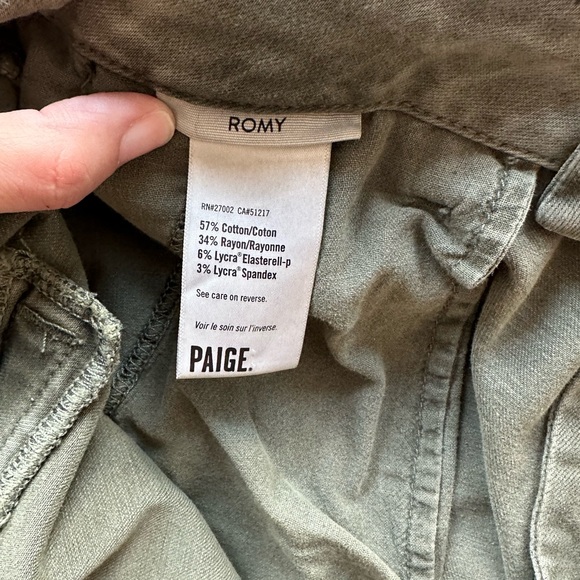 Paige Green Romy Pant - - Picture 6 of 6